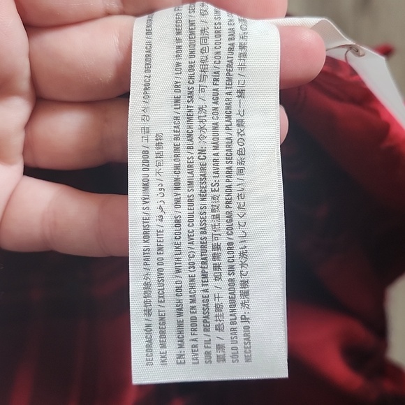 Abercrombie Soft A&F Red and Black Plaid Button Down Flannel Shirt - Picture 6 of 9